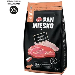 PAN MIĘSKO Kalbfleisch mit Putenfleisch XS 9kg