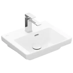 Villeroy und Boch Subway 3.0 Handwaschbecken 43704501 45x37cm, mit Hahnloch/mit Überlauf, weiß