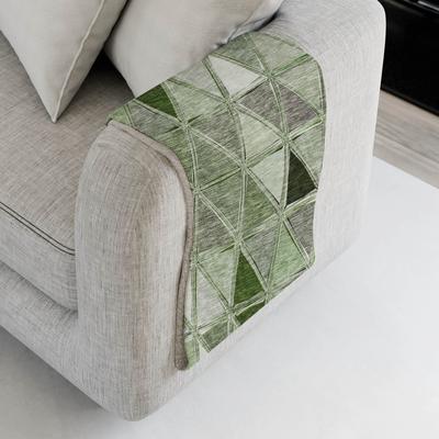 Addison Rugs Premium Machine Washable Modern Diamonds Sherpa Throw Blanket