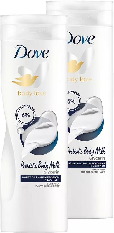 Dove - Body Milk DUO, Prebiotic, 2x400 ml