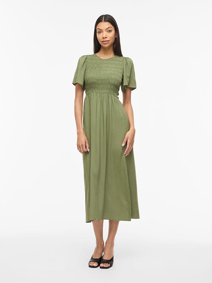 Vila Kleid in Khaki - 40