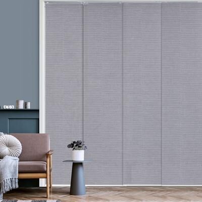 "GoDear Design Natural Woven Adjustable Sliding Panel Track Blinds, Vertical Blinds, Timeless Series, 45.8""- 86"" W x 96"" L"