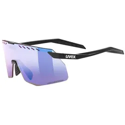Uvex Pace Stage S CV Fahrradbrille Black matt/Mirror Blue