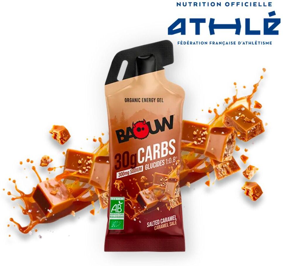 Baouw  - Gel Énergétique Bio Stick 44 g. Caramel Salé - Gel Energétique