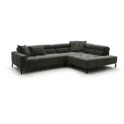Sormani Ecksofa Pisa Stoff Grün Olive