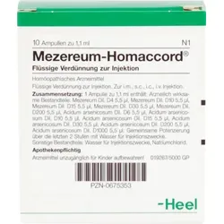 MEZEREUM HOMACCORD Ampullen 10 St