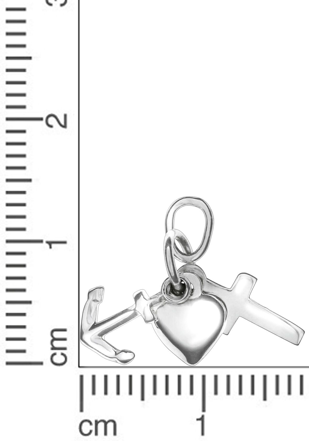 Kettenanhänger FIRETTI "Schmuck Geschenk Silber 925 Halsschmuck Anhänger LIEBE", silber (silberfarben), Schmuckanhänger, Mädchen, Silber 925 (Sterlingsilber), 0,9 g, Kettenanhänger