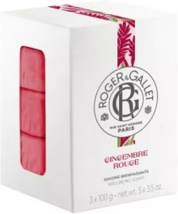 Roger & Gallet Gingembre Rouge Jabones 3x100g