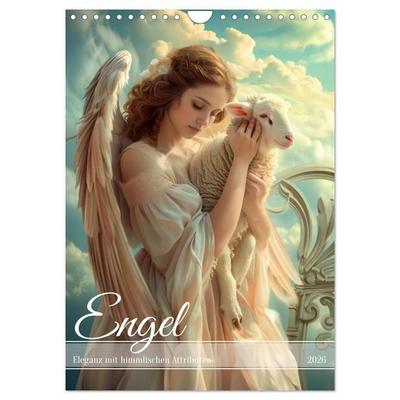 Engel - Eleganz mit himmlischen Attributen (Wandkalender 2026 DIN A4 hoch), CALVENDO Monatskalender