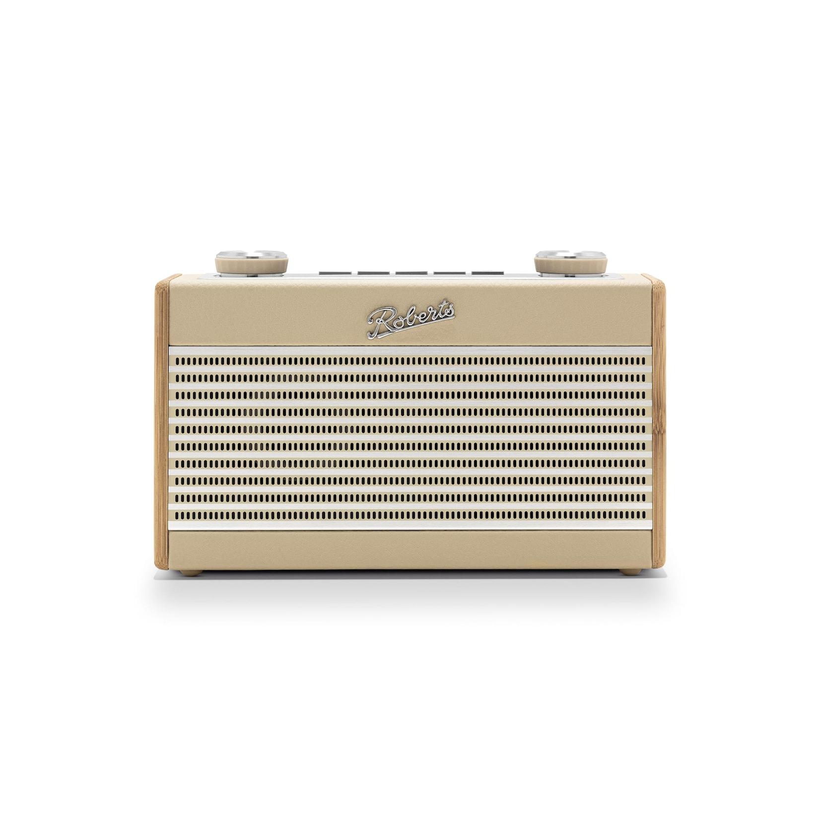 ROBERTS DAB+ Radio RamblerUno pastel cream (Bluetooth, integriertes Ladegerät, FM RDS, OLED Display, 20 Senderspeicher)