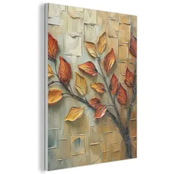 AKUSTIKBILD Baum - Abstrakt - Natur - Kunst Wandbilder 60x80 cm