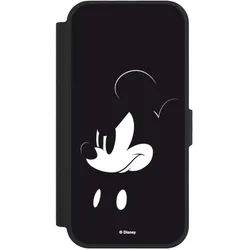 Nivocase Klapphülle für Apple iPhone 17 Handyhülle aus Kunst Leder NIVOflip schwarz Disney Mickey Mouse (Apple iPhone 17), Smartphone Hülle, Schwarz