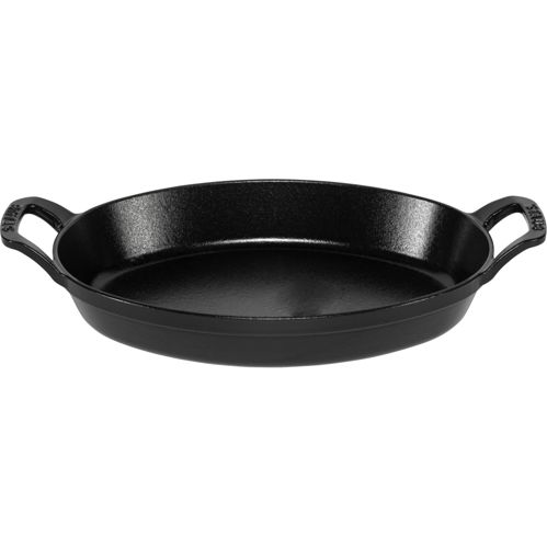Staub Specialities Auflaufform Gusseisen, schwarz 28 cm oval