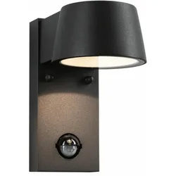 PAULMANN LED Außenwandleuchte Capea Bewegungsmelder IP44 96x153mm 3000K 6W 500lm 230V Grau Aluminium"