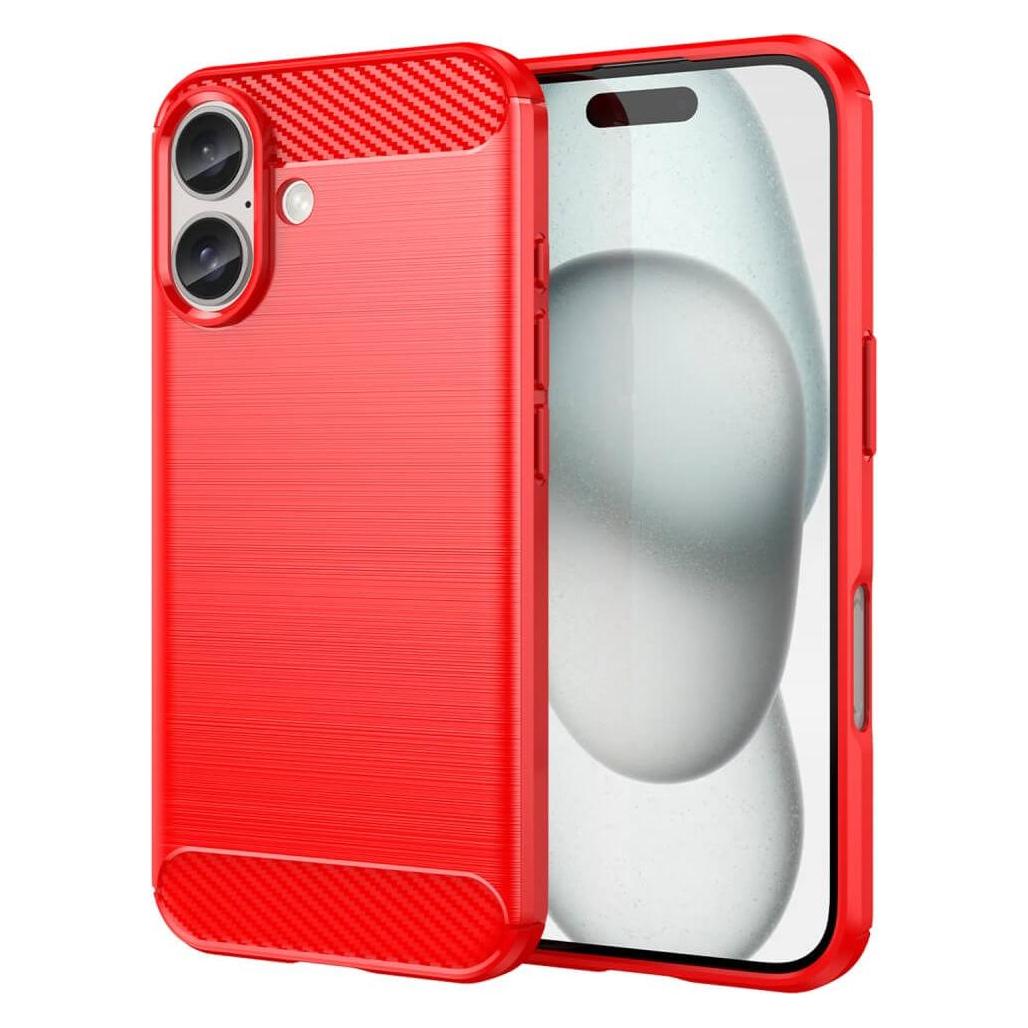 Cover-Discount iPhone 16 Plus - Metall Carbon Look Hülle (Apple iPhone 16 Plus) (49260479)