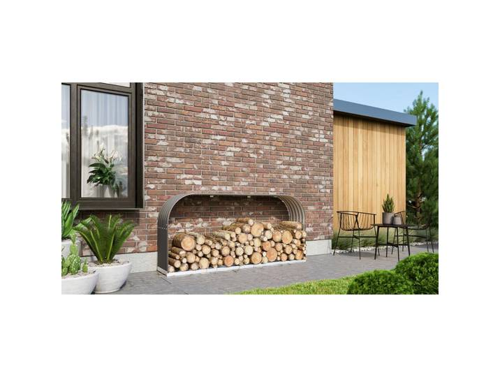 Kaminholzregal Metall Ardor 401 Anthrazit BxH 209,6x99,8cm
