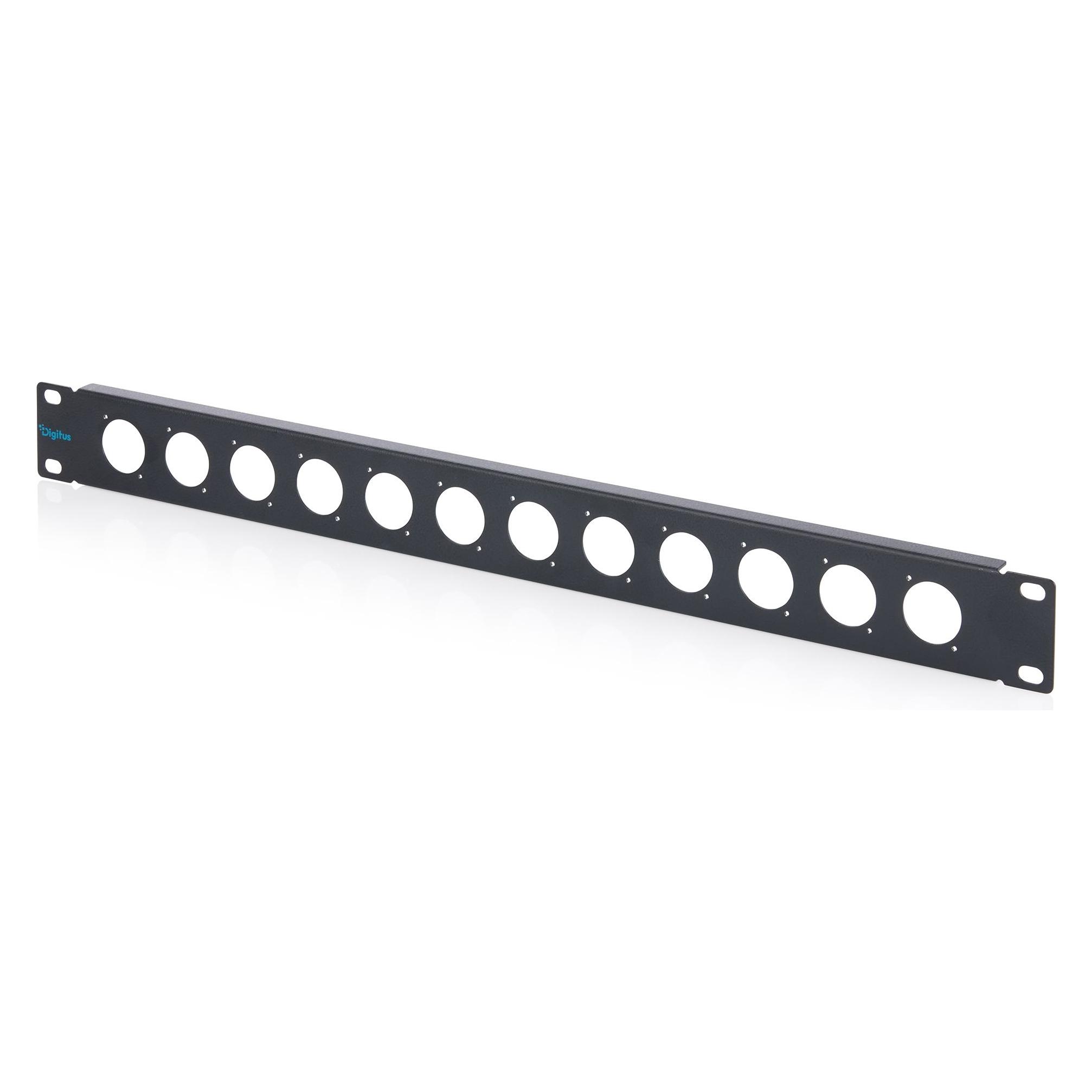 Digitus 1HE Blende für D-Typ Module, 12-Port schwarz (RAL 9005) (DN-97696)