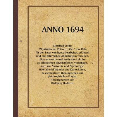 ANNO 1694, Gebundene Ausgabe von , BoD – Books on Demand, 978-3-7357-4262-9