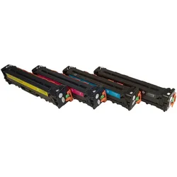 MultiPack HP CE320-3A (CE320A, CE321A, CE322A, CE323A) - Toner TonerPartner, black + color (schwarz + farbe)