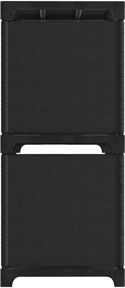 vidaXL Étagère d'affichage 5 cubes Noir 103x30x72,5 cm Tissu