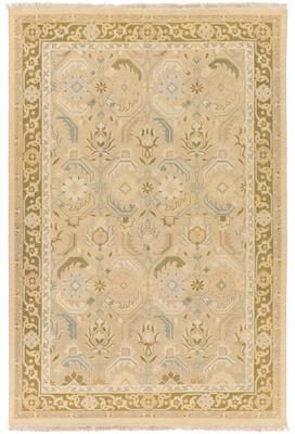 Livabliss Hand-Knotted Kari Border New Zealand Wool Area Rug - 2' x 3'