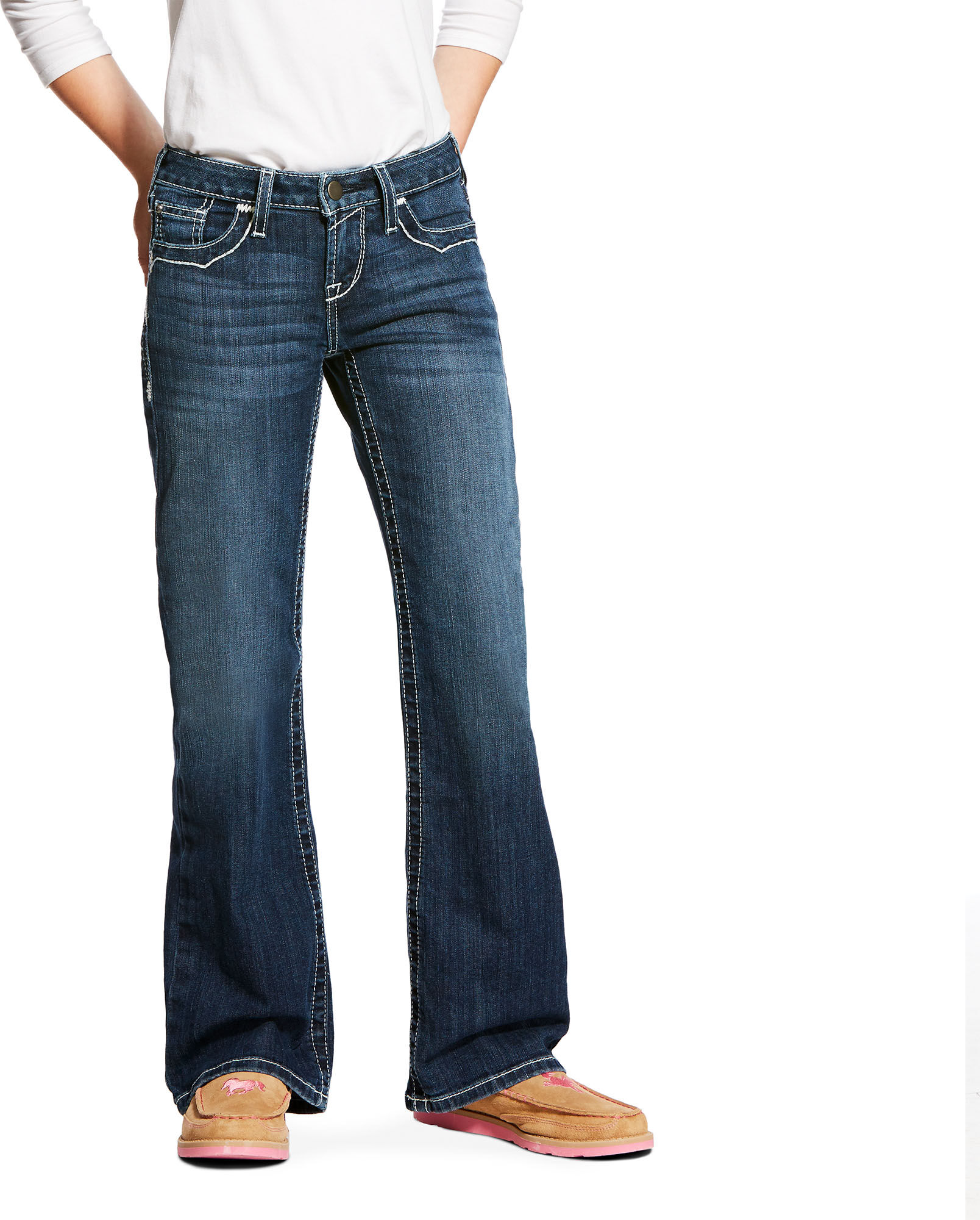 Kid's Entwined Boot Cut Jeans in Dresden, Size: 16 Regular by Ariat