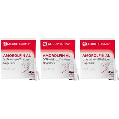 Amorolfin AL 5% wirkstoffhaltiger Nagellack 3x 3x5 ml Wirkstoffhaltiger