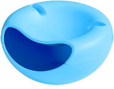 Discount Dollar Deals Snacks Bowl Creative Bowl, Double Layer Dry Fruit Containers, Snack Storage Box, Sunflower Seed Nut Bowl With Shell blue