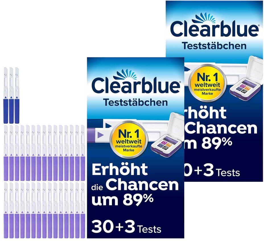 Clearblue Fertilitätsmonitor Teststäbchen 30+3