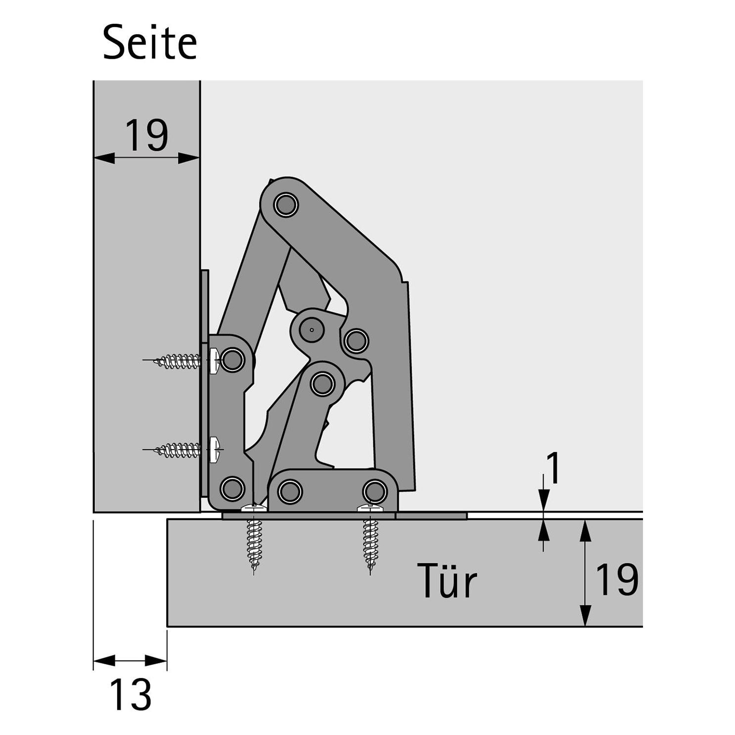 Hettich Aufschraubscharnier (932585100)