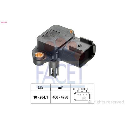 FACET Sensor, Saugrohrdruck Luftdrucksensor, Höhenanpassung Made in Italy - OE Equivalent 103211 für Ford JAGUAR LAND ROVER