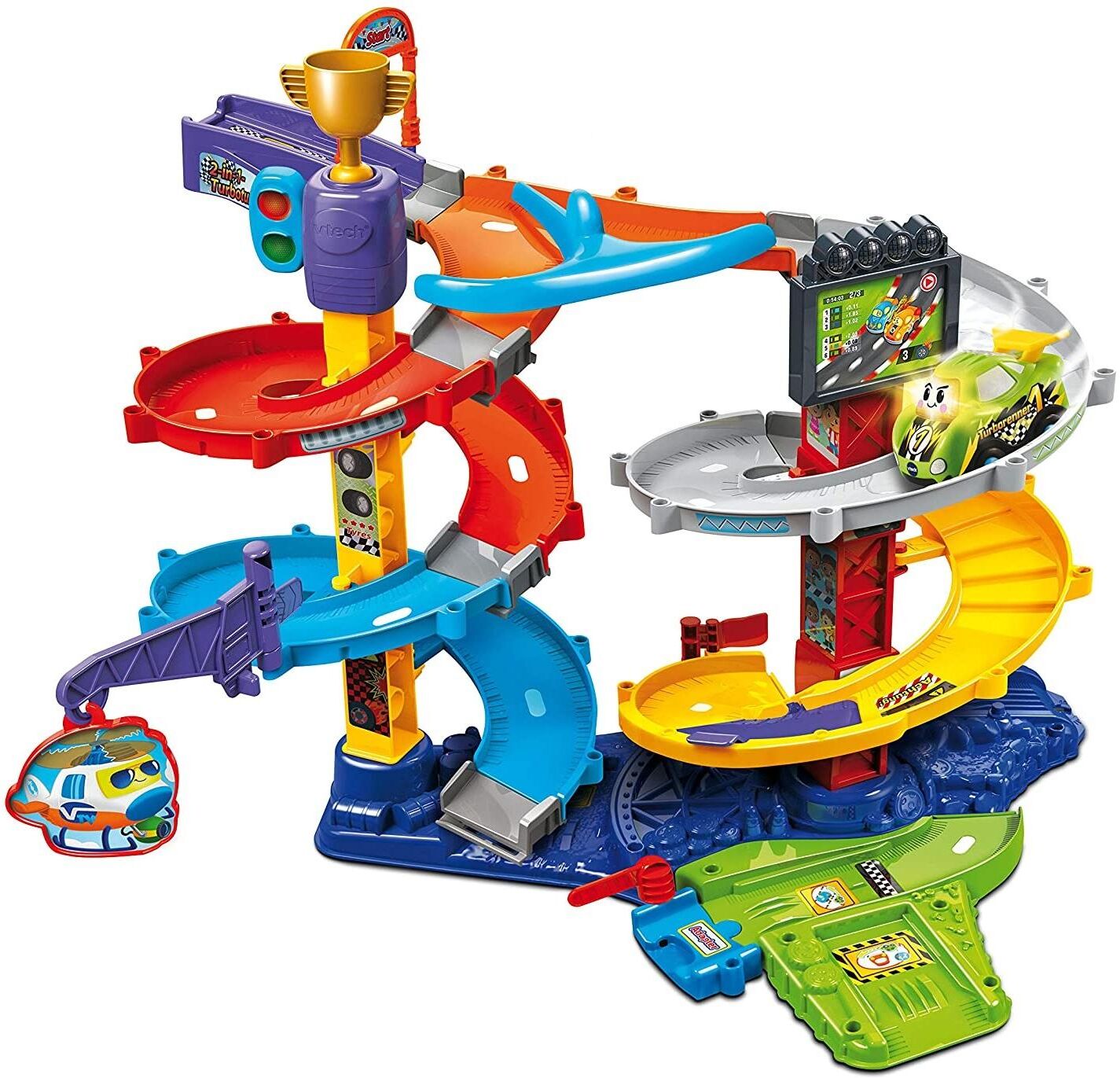 Autorennbahn VTECH "Tut 2 in 1 Turboturm", Kinder, bunt, Kunststoff, Autorennbahnen Autorennbahn bunt Einheitsgröße