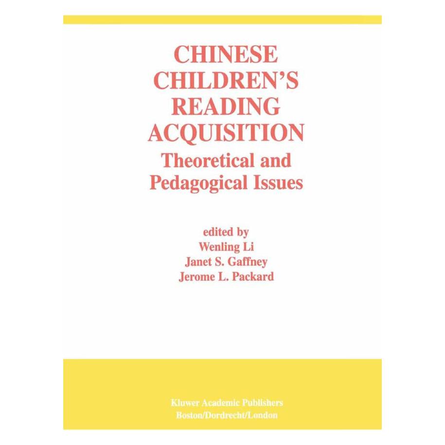 Springer Chinese Children's Reading Acquisition (Englisch, Softcover, J, J. Packard, Janet, Janet S. Gaffney, S Gaffney, Wenling Li) (55532047)