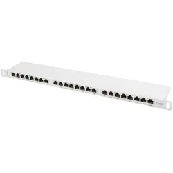 Lanberg PPS6-0024-S Patch Panel 0.5U, Server Zubehör, Grau