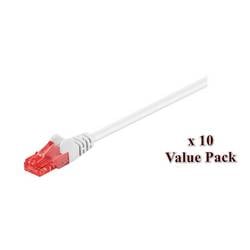 MicroConnect V-UTP605WVP RJ45 Patchkabel 5 m Weiß 10 St.