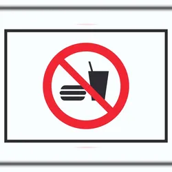 HB-Druck Essen und Trinken verboten 2 Symbol Schild A1 (594x841mm)