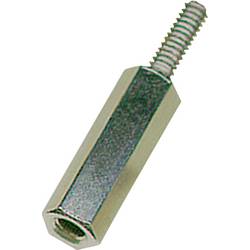 Vogt Verbindungstechnik m40015.01.65 M 4x15x7x10x8 Ms ni Abstandsbolzen Messing 1 St.