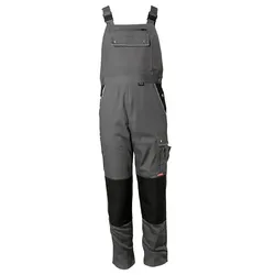 Latzhose "CANVAS 320" Cordura®-Besatz - 26 - grau/schwarz