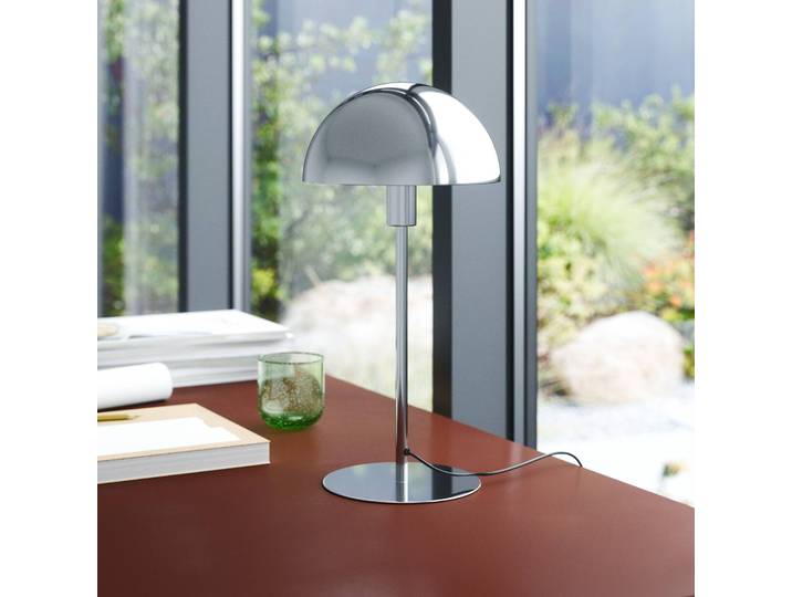 Nordlux Tischlampe Ellen 20, chrom / silber, für Wohn- / Esszimmer, Metall, Skandinavisch, Tischlampe