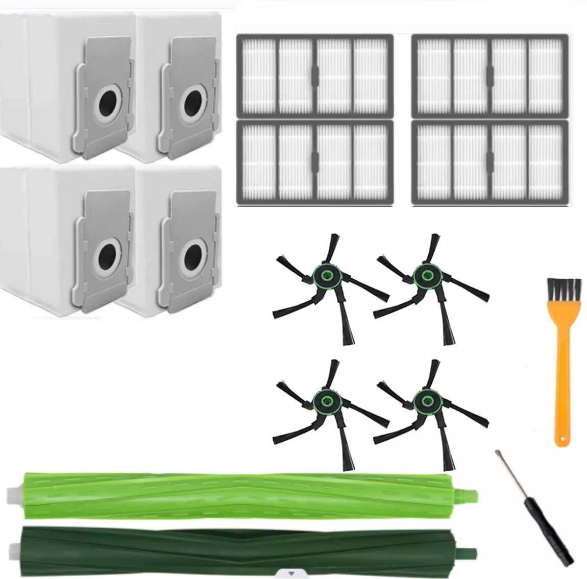 INF Accessoires brosses filtres sacs d'aspirateur 16 pièces