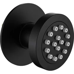 Neuesbad Serie 310 Runde Unterputz-Seitenbrause, Schwarz NB1DENACN77K1