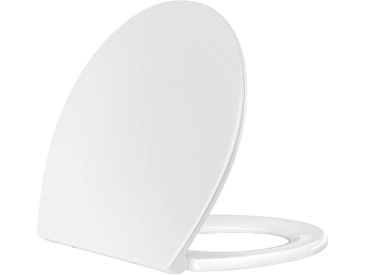 SAMODRA Siège de toilette avec frein anti-chute, Siège de toilette en forme de O, Siège de toilette en matériau UF (forme O)