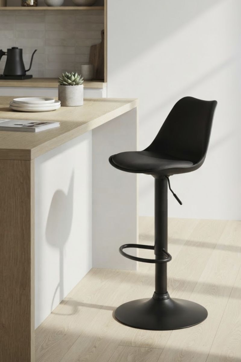 RegalosMiguel Taburete Alto Regulable Synk Total - Negro