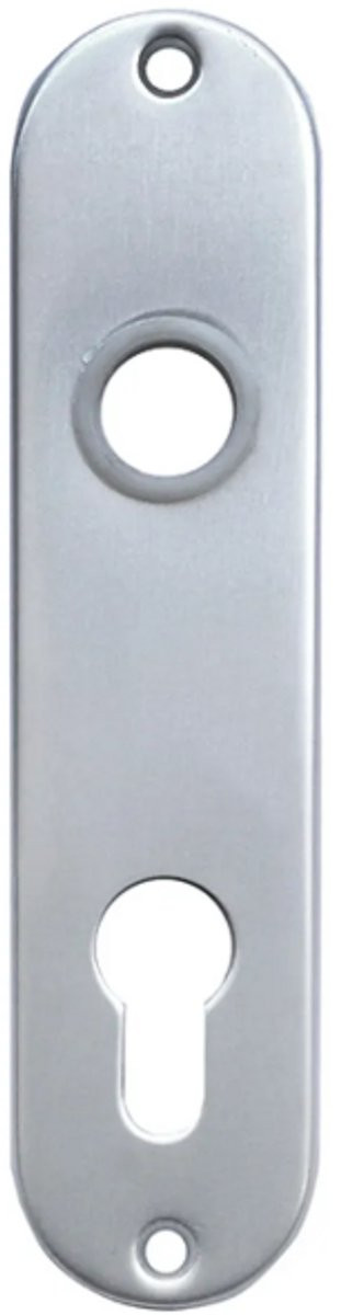 Langschild Euro 55mm Ovaal Aluminium