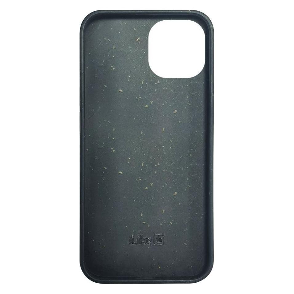 iLike iPhone 14 Silicone plastic case Eco Print Design (Apple iPhone 14) (ILIAP14EBWBL)