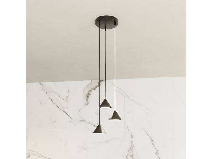 Pendelleuchte Elit Premium 20 x 100 x 20cm Schwarz/Schwarz 3 Material: Metall Metallart: Stahl Oberfläche Metall: Pulverbeschichtet Glühlampe