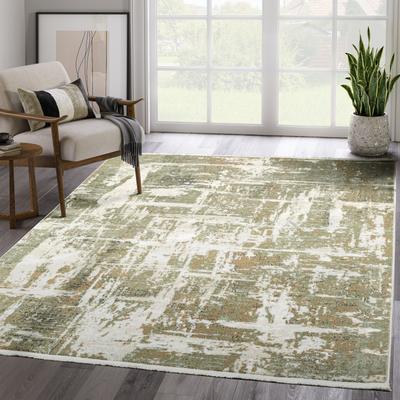 Abani Rugs Abani Savoy SAV140A Contemporary Green Abstract Area Rug