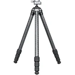 Leofoto SA-364CL und Gewehrhalterung MA-30 (Carbon), Stativ, Schwarz