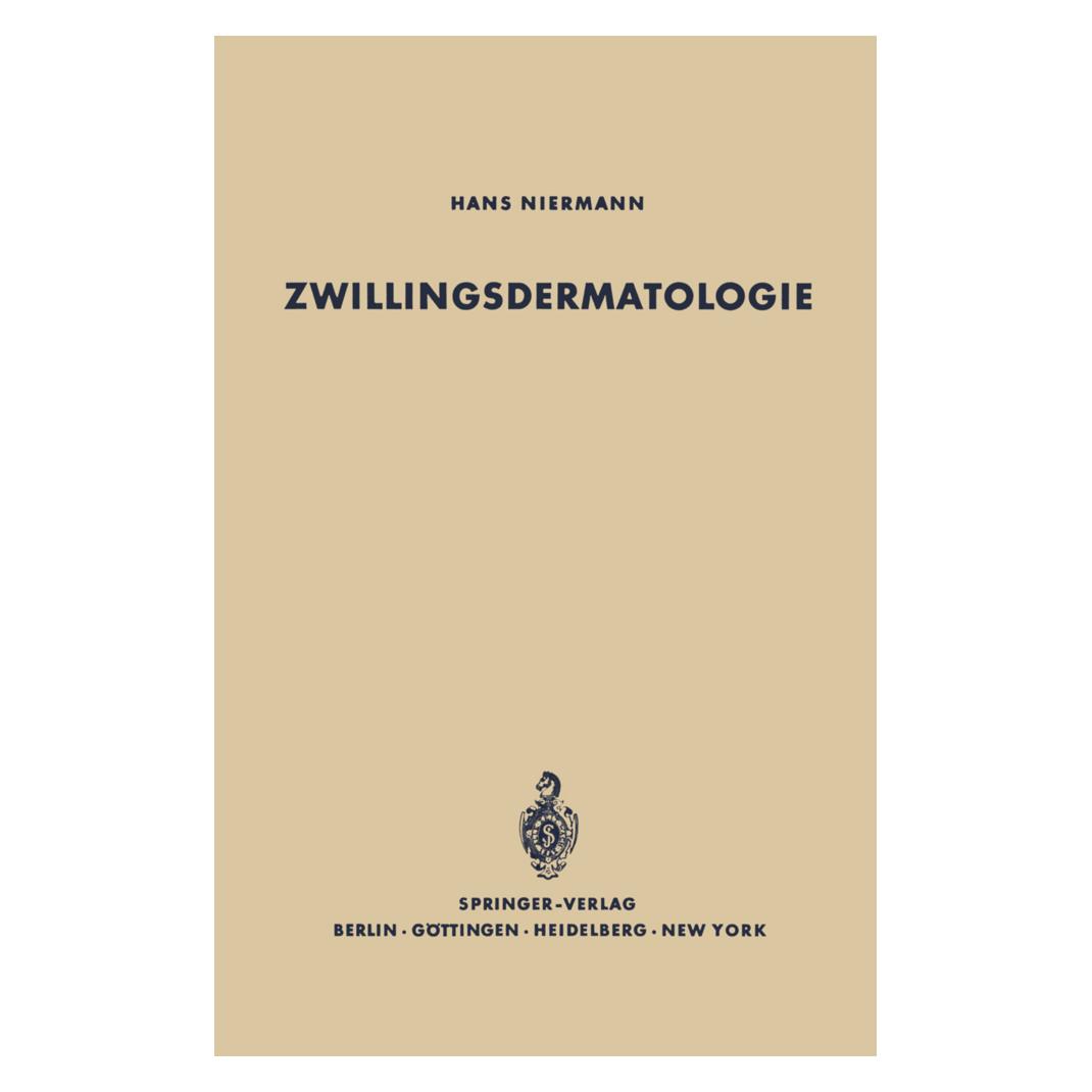 Springer Zwillingsdermatologie (Deutsch, Hans Niermann) (7848017)