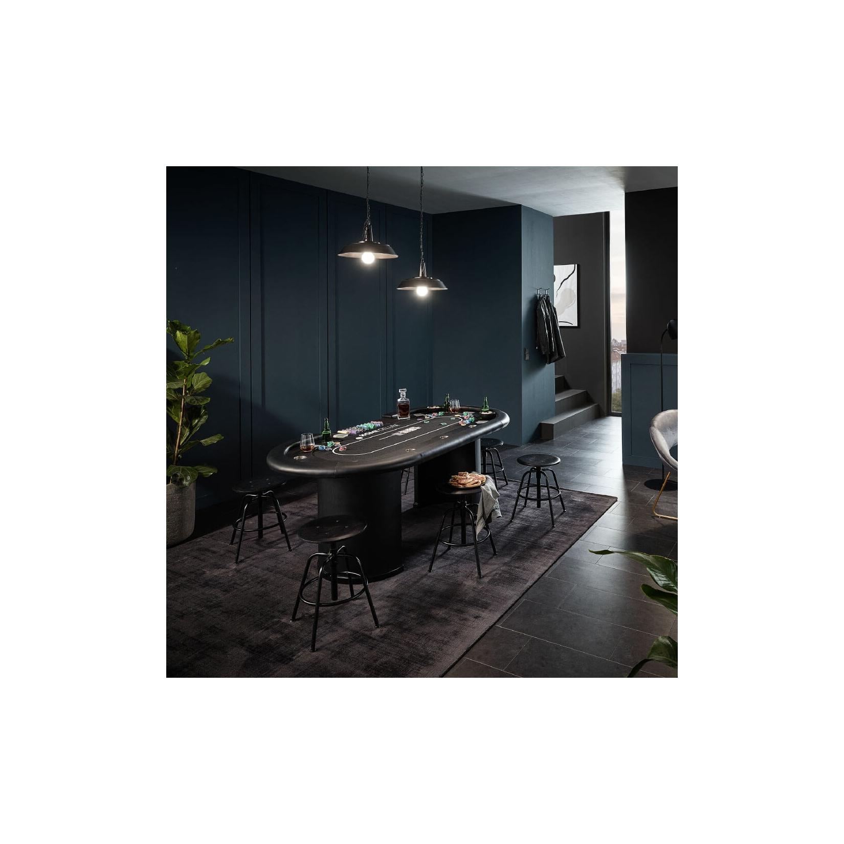 HOME DELUXE LED Pokertisch FULL HOUSE - Für 9 Personen
